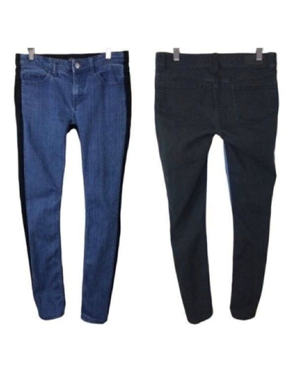 Kate Spade Saturday 2 tone blue black Skinny Jeans size 26 style 4CMU0240